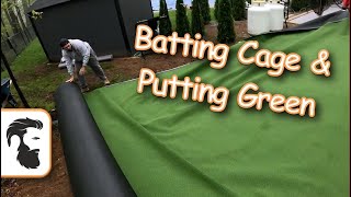 Batting Cage amp Putting Green Synthetic Grass Project [upl. by Melton13]