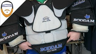 Boddam Extreme Flex Cat 3 Box Lacrosse Goalie ArmChest Pad  Gear Review [upl. by Darcy]