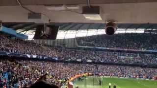 Manchester City fans singing Wonderwall after winning the league [upl. by Dnob]