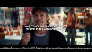 Boursorama banque Brad Pitt quotbanque la moins cher pour la 12ème annéequot  Publicité 022 [upl. by Udelle106]