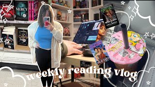 finishing a omegaverse duet the new kresley and a quiet week  Weekly Reading Vlog [upl. by Addis]