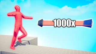 WOBBLER GIANT vs 1000x OVERPOWERED UNITS  TABS  Totally Accurate Battle Simulator 2024 [upl. by Anaes918]