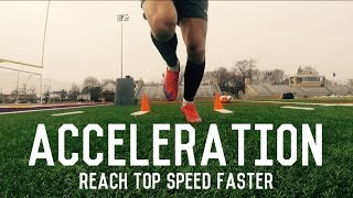 Acceleration Training For FootballersSoccer Players  Reach Top Speed Faster  Individual Drills [upl. by Clim897]