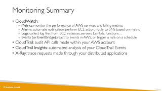 Ultimate AWS Certified Cloud Practitioner2023  Cloud Monitoring Summary [upl. by Elwira683]