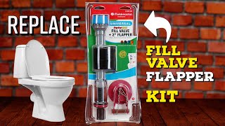 How to install a Fluidmaster universal toilet fill valve [upl. by Ihtraa]