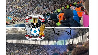 Pyrossmoke bombs limbs fights in the crowd as Coventry vs Derby ends in a draw [upl. by Triley]