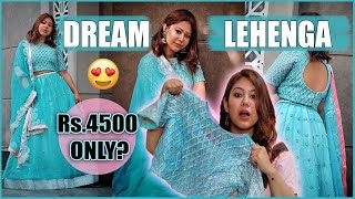 I GOT MY DREAM LEHENGA JUST FOR ₹4500 😱 OMG Online Designer Lehenga Review ThatQuirkyMiss [upl. by Sweet]