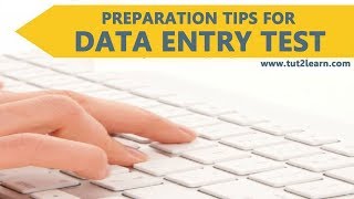 How to Crack Data Entry Test [upl. by Cammi]