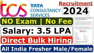 TCS Recruitment 2024 TCS hiring Freshers  Latest Hiring  TCS JOBS  OFF Campus Placements  jobs [upl. by Carpet627]