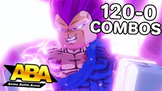 Ultra Ego Vegeta One Shot Combos in ABA [upl. by Atolrac]