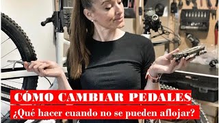 🤔 Cómo cambiar pedales ¿Qué hacer cuando no se pueden aflojar  Mecánica Básica  Laura Celdran [upl. by Yllas]