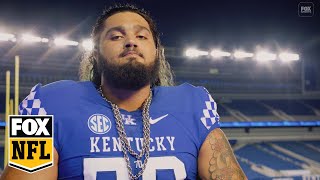 Former Kentucky Wildcats OT Darian Kinnard shares his emotional story before NFL Draft  NFL on FOX [upl. by Elpmet]