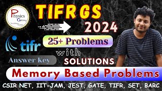 TIFR GS 2024 Memory Based Problems amp Solutions  PHYSICS GALAXY  physicsgalaxy1537 [upl. by Ner]