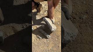 Stonemason at work ASMR asmr stonemason stonework [upl. by Nalon]