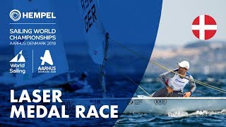 Full Laser Medal Race  Aarhus 2018 [upl. by Soren789]