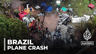 All bodies recovered after 62 die in Brazil plane crash [upl. by Sakhuja]