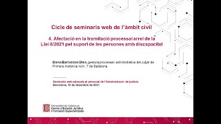 4 Cicle de seminaris web de l’àmbit civil [upl. by Argyres611]