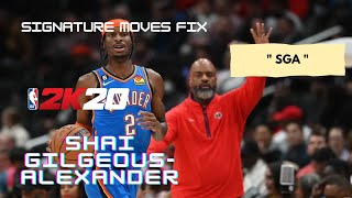 Shai GilgeousAlexander Jumpshot and Signature Fix Full Edit  NBA2k20 Mobile [upl. by Aivirt]