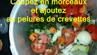 Bisque de crevette Recette réalisée Par Louisa Adnane [upl. by Yelkrab11]