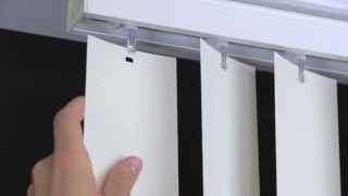 How to Remove and Install Vertical Blind Vanes [upl. by Surtemed]