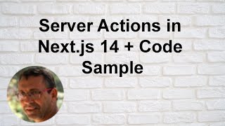 Server Actions in Nextjs 14  Code Sample [upl. by Gratia777]