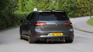 Volkswagen Golf 7 GTIR Compilation  Accelerations Launch Controls Loud sounds [upl. by Ellenet]