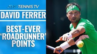 David Ferrer BestEver quotRoadrunnerquot Points [upl. by Lalla]