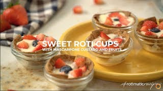 Rotimatic Recipes Sweet Roti Cups [upl. by Esya841]