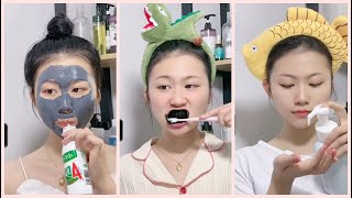 ASMR SKINCARE ROUTINE ✨✨抖音中文自理ASMR视频 [upl. by Fernald]