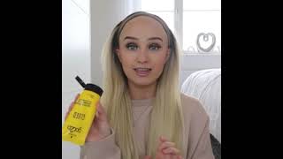 Milan Blonde Synthetic Lace Front Wig  Preplucked Natural Hairline  How to Cut the Lace [upl. by Lash]