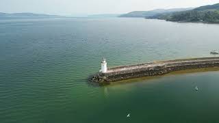 Ardrishaig Lighthouse  4K  UKDRONEVIDEOS [upl. by Uhthna]