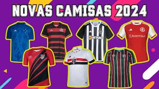 ⚽👕NOVAS CAMISAS CLUBES BRASILEIROS TEMPORADA 2024  PARTE 1 [upl. by Mahan]