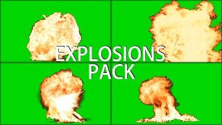 Explosions Mega Pack green screen [upl. by Eberle]