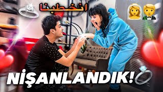 YEŞİMLE NİŞANLANDIK 💍  أنخطبنا انا و يشيم [upl. by Notsle]