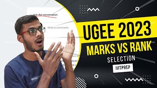 UGEE 2023 Marks Vs Rank  IIIT Hyderabad  IIITprep SUPR  REAP  SPEC [upl. by Temhem591]