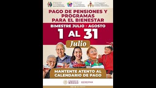 Pensión del Bienestar ¿Cómo consultar el calendario de pagos de julio 2024 [upl. by Ledeen]