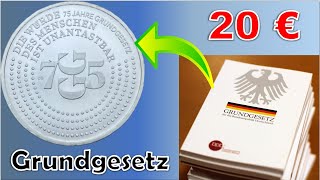 20 Euro Silber Münze zum Grundgesetz 2024  Sammlerstück mit Symbolkraft [upl. by Gemma227]