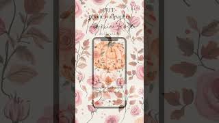 Free aesthetic pumpkin floral phone wallpapers for Fall [upl. by Shiroma227]