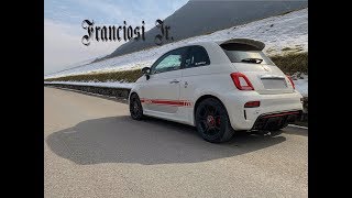 ABARTH 595 PISTA 2018 WITH A RECORD MONZA EXHAUST  START UP SOUND REVS amp ACCELERATIONS [upl. by Assirahs32]