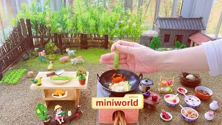 Beautiful nature with rural life  miniature cooking  mini kitchen toys  Fried fish [upl. by Yerok]