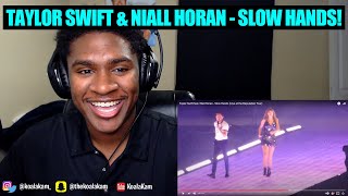 Taylor Swift feat Niall Horan  Slow Hands Live at the Reputation Tour  REACTION [upl. by Antonia]