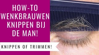 WENKBRAUWEN KNIPPEN BIJ DE MAN  TUTORIAL  Dazzling Beauty [upl. by Refinneg]