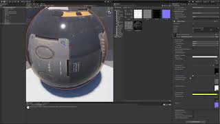 Unity pbr quotmetallic roughnessquot material hdrp with shader graph [upl. by Saerdna]