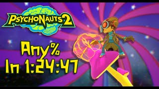 WR Psychonauts 2 Speedrun Any in 12447 [upl. by Eseer]