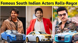 Famous South Indian Actors Who Owns Roll Royce  Allu Arjun Ram Charan Prabhas Chiranjeevi [upl. by Shirline]