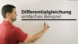 Differentialgleichung Differenzialgleichung lösen einfaches Beispiel  Mathe by Daniel Jung [upl. by Myrna]