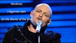 NordmanI lågornas sken Melodifestivalen 2008 ENGLISH TRANSLATION [upl. by Allis]