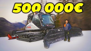 530cv 14 tonnes 500 000€ présentation dune dameuse à neige [upl. by Lleznov150]