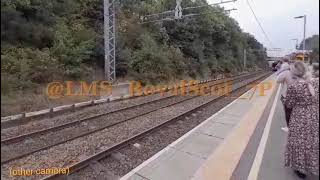 Flying Scotsman at Speed at Apperley Bridge [upl. by Kosse]