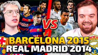 BARCELONA DE LA MSN 2015 vs REAL MADRID DE LA BBC 2014  ¿QUE EQUIPO ES MEJOR DEBATE CON IBAI [upl. by Lodovico]